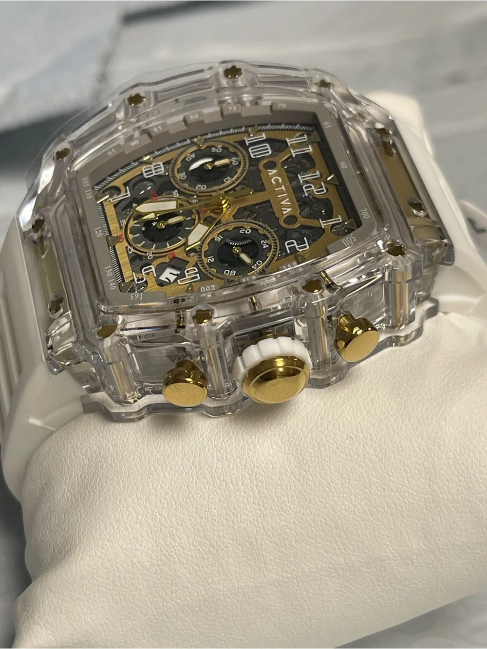 Activa Fury X Invicta Men's Watch w/ Skeleton Dial - 44.3mm, White (ACW2305-004)